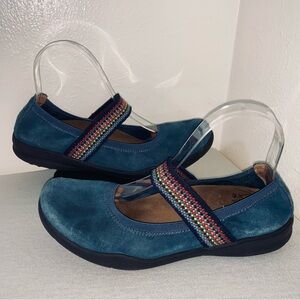 Taos Blue Suede Shoes 38